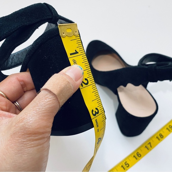 NEW Club Monaco suede Mary Jane heels with strap - Picture 4 of 5